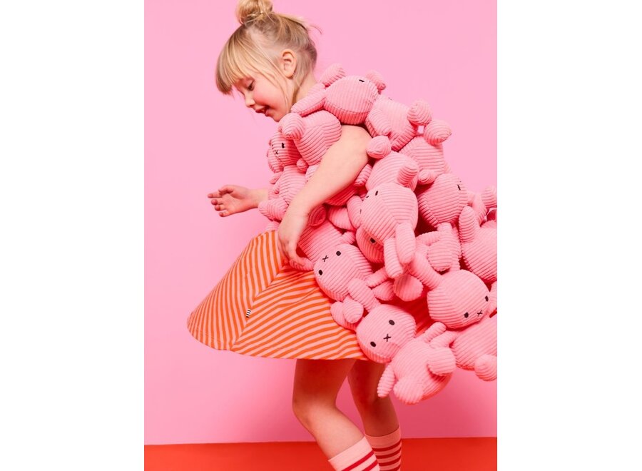 Bon Ton Toys | Nijntje Knuffel ECO Corduroy Bubblegum Pink 23 cm
