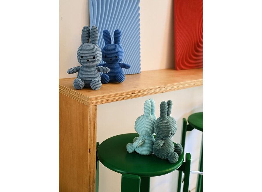 Bon Ton Toys | Nijntje Knuffel ECO Corduroy Aviator Blue 23 cm