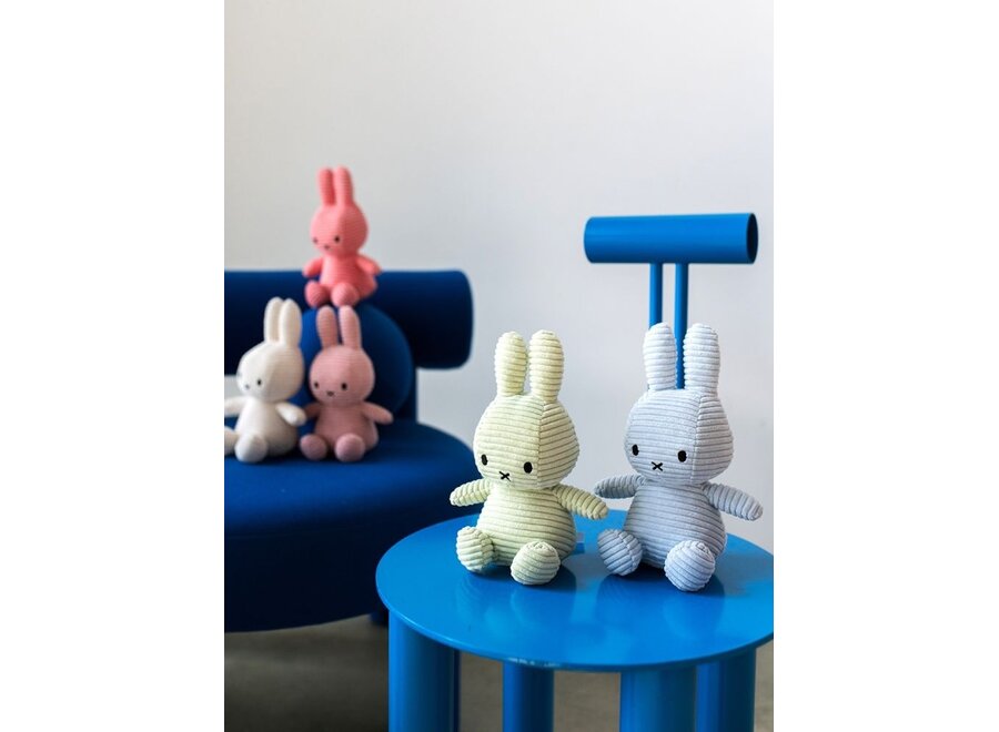 Bon Ton Toys | Nijntje Knuffel ECO Corduroy Ice Blue 23 cm