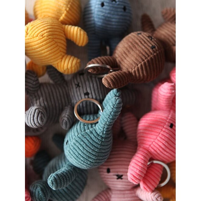 Bon Ton Toys | Nijntje Sleutelhanger ECO Corduroy Aviator Blue 10 cm