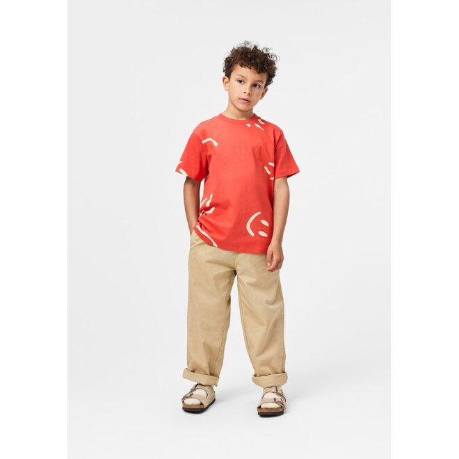 Molo | Riley T-shirt Big Smiles Red