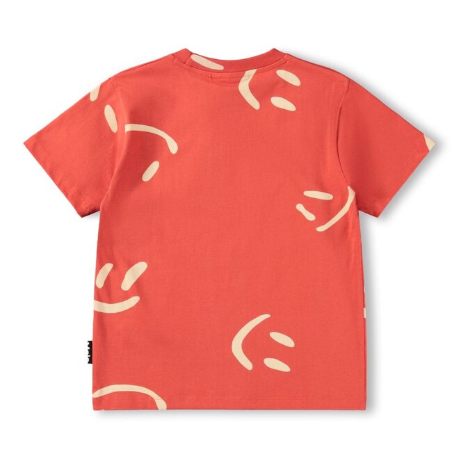 Molo | Riley T-shirt Big Smiles Red