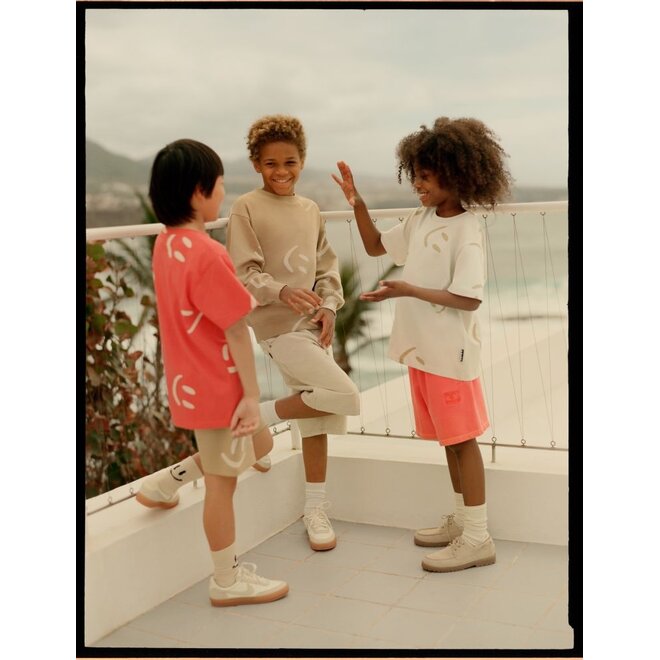 Molo | Riley T-shirt Big Smiles Red