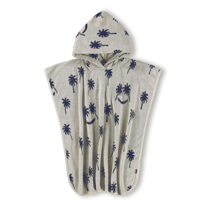 Beach Cover Up Handdoek Palm Blue