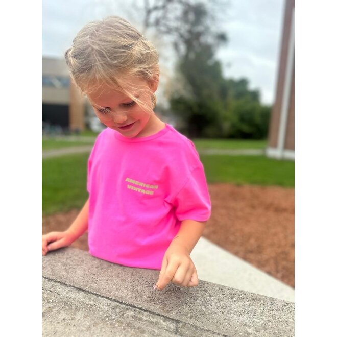 American Vintage | Fizvalley Kids T-Shirt Rose Fluo
