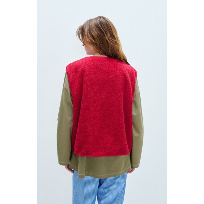 American Vintage | Hoktown Bodywarmer Magenta Chine