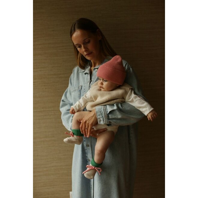 Hvid | Booties Cream/Grass