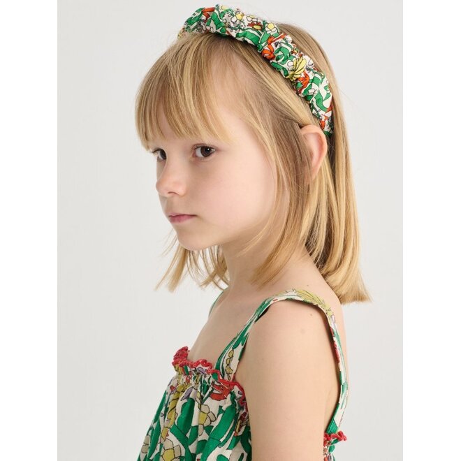 Bobo Choses | Color Herbalist All Over Gathered Headband Offwhite