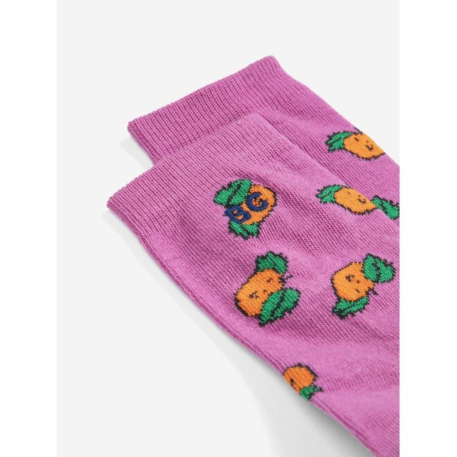 Bobo Choses | Tangerine All Over Short Socks Purple