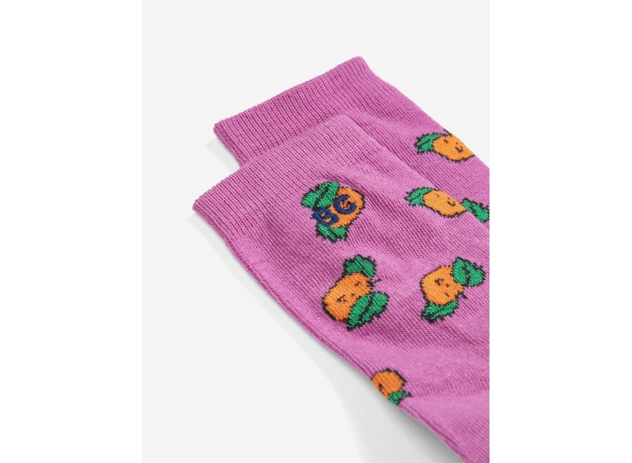 Bobo Choses | Tangerine All Over Short Socks Purple