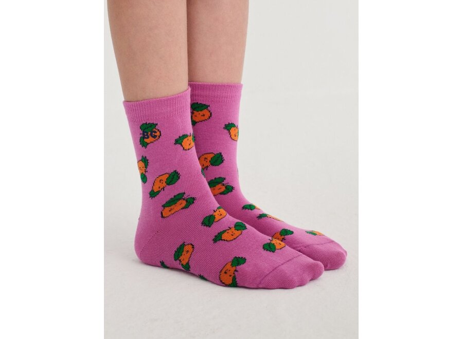 Bobo Choses | Tangerine All Over Short Socks Purple
