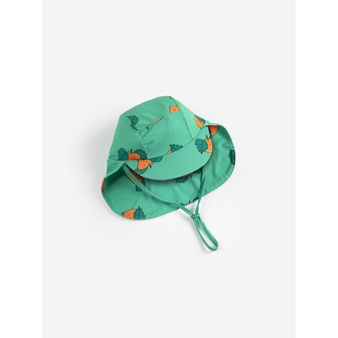 Bobo Choses | Tangerine All Over Swim Cap Green