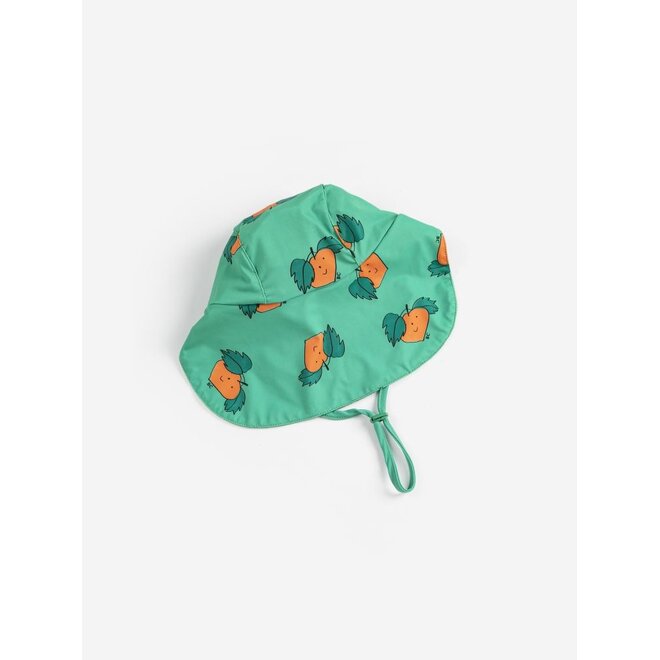 Bobo Choses | Tangerine All Over Swim Cap Green