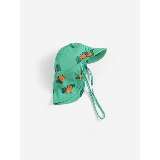 Bobo Choses | Tangerine All Over Swim Cap Green