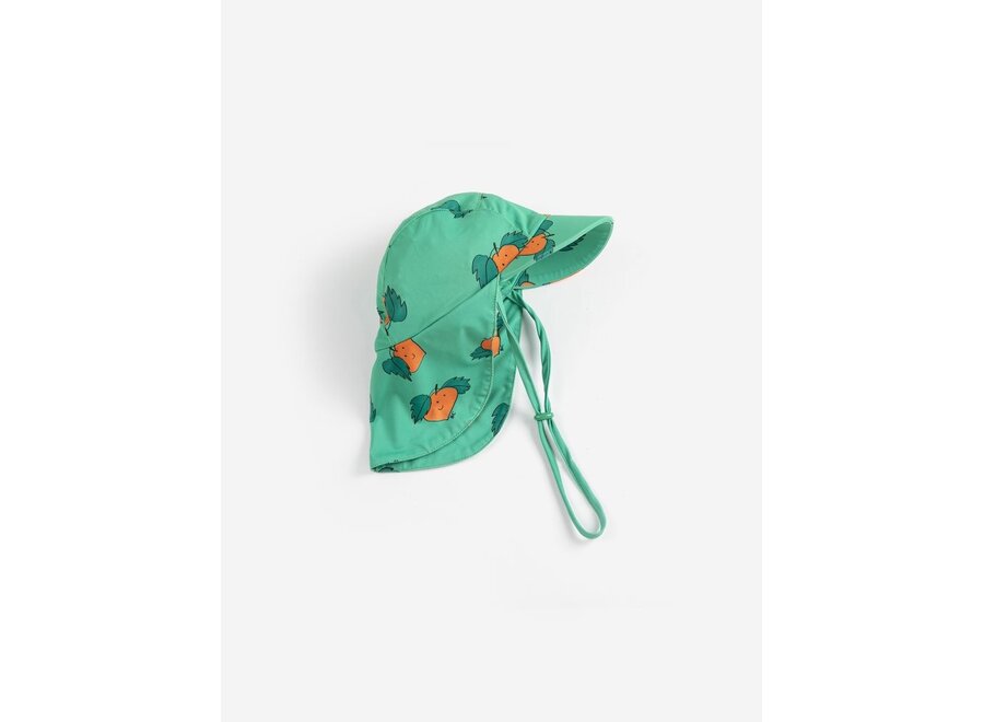 Bobo Choses | Tangerine All Over Swim Cap Green