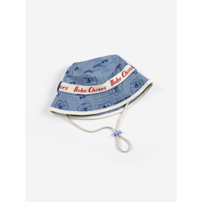Bobo Choses | Pickles The Dog All Over Bucket Hat Prussian Blue