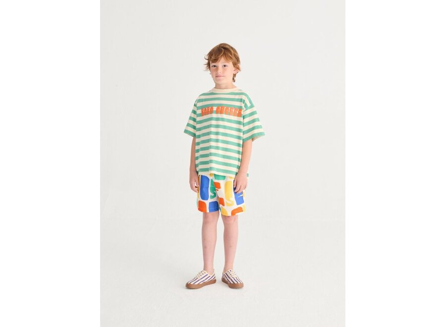 Bobo Choses | Bobo Choses Modern Striped T-Shirt Offwhite