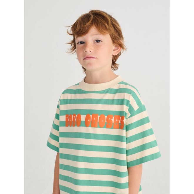 Bobo Choses | Bobo Choses Modern Striped T-Shirt Offwhite