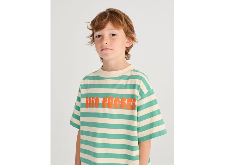Bobo Choses | Bobo Choses Modern Striped T-Shirt Offwhite