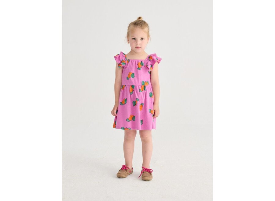 Bobo Choses | Tangerine All Over Ruffled Dress Purple