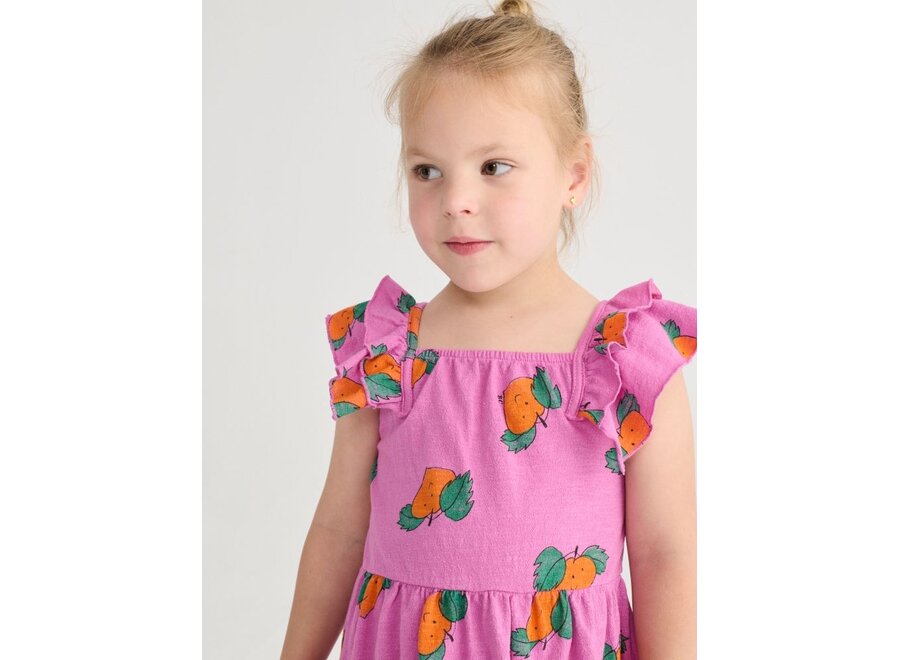 Bobo Choses | Tangerine All Over Ruffled Dress Purple