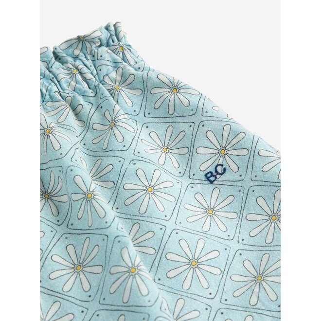 Bobo Choses | Daisy Mosaic All Over Woven Culotte Pants Light Blue