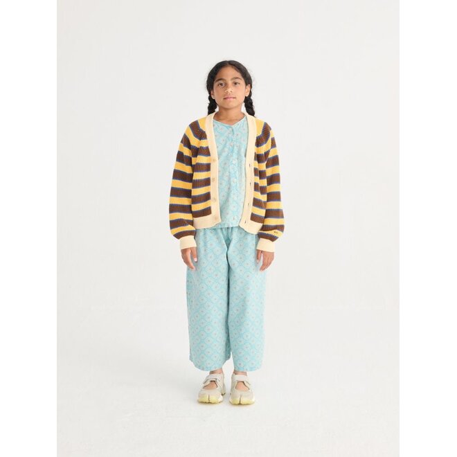 Bobo Choses | Daisy Mosaic All Over Woven Culotte Pants Light Blue