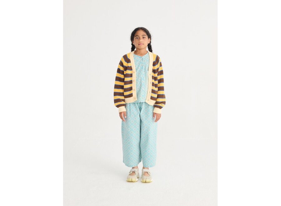 Bobo Choses | Daisy Mosaic All Over Woven Culotte Pants Light Blue