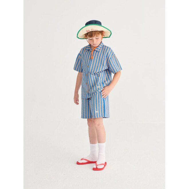 Bobo Choses | New Hairline Denim Bermuda Shorts Navy Blue