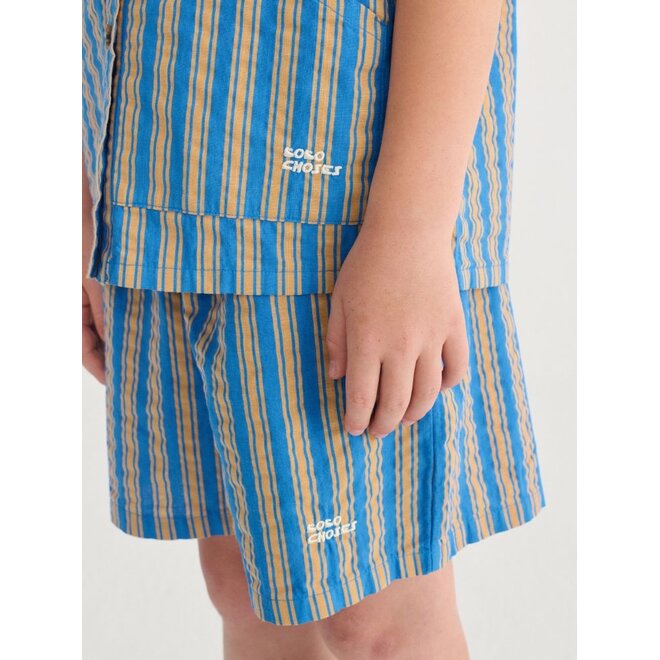 Bobo Choses | New Hairline Denim Bermuda Shorts Navy Blue