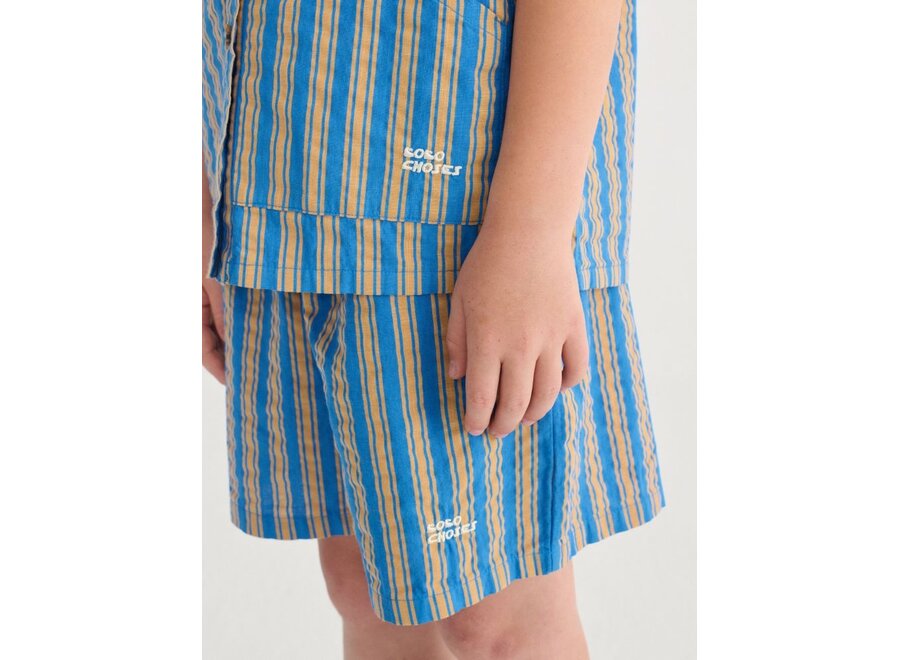 Bobo Choses | New Hairline Denim Bermuda Shorts Navy Blue