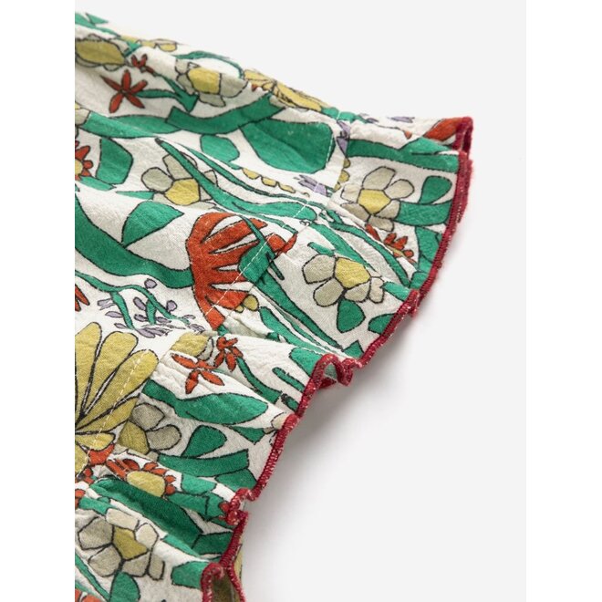 Bobo Choses | Color Herbalist All Over Woven Shorts Offwhite