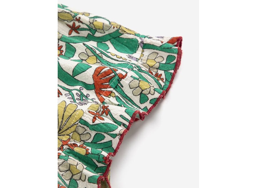 Bobo Choses | Color Herbalist All Over Woven Shorts Offwhite