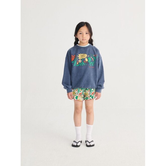 Bobo Choses | Color Herbalist All Over Woven Shorts Offwhite