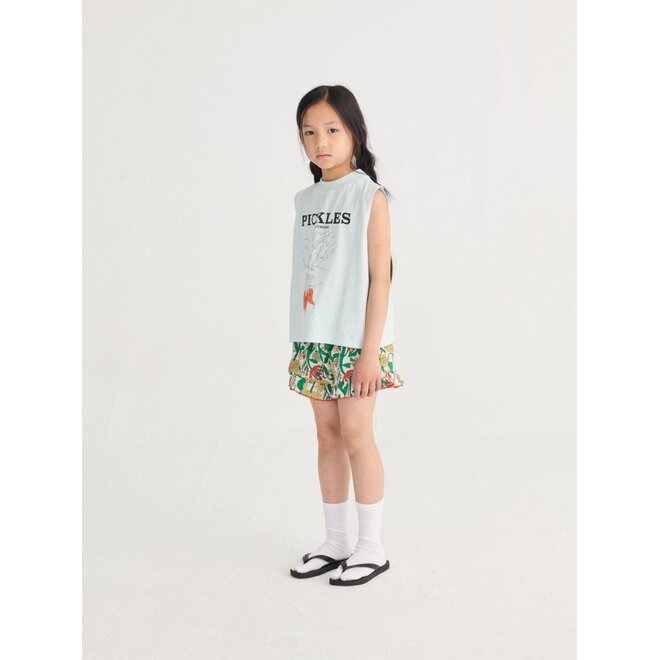 Bobo Choses | Color Herbalist All Over Woven Shorts Offwhite