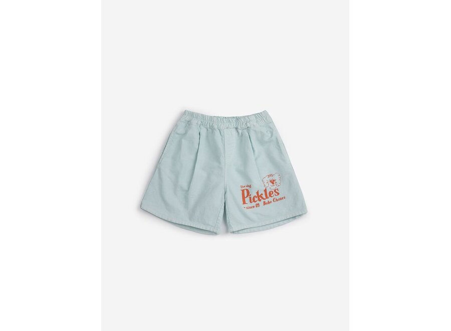 Bobo Choses | Pickles The Dog Woven Bermuda Shorts Light Blue