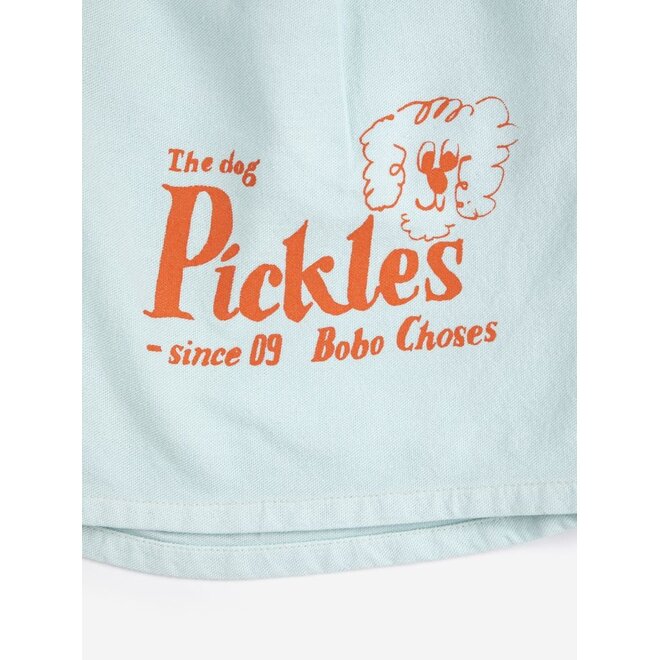 Bobo Choses | Pickles The Dog Woven Bermuda Shorts Light Blue