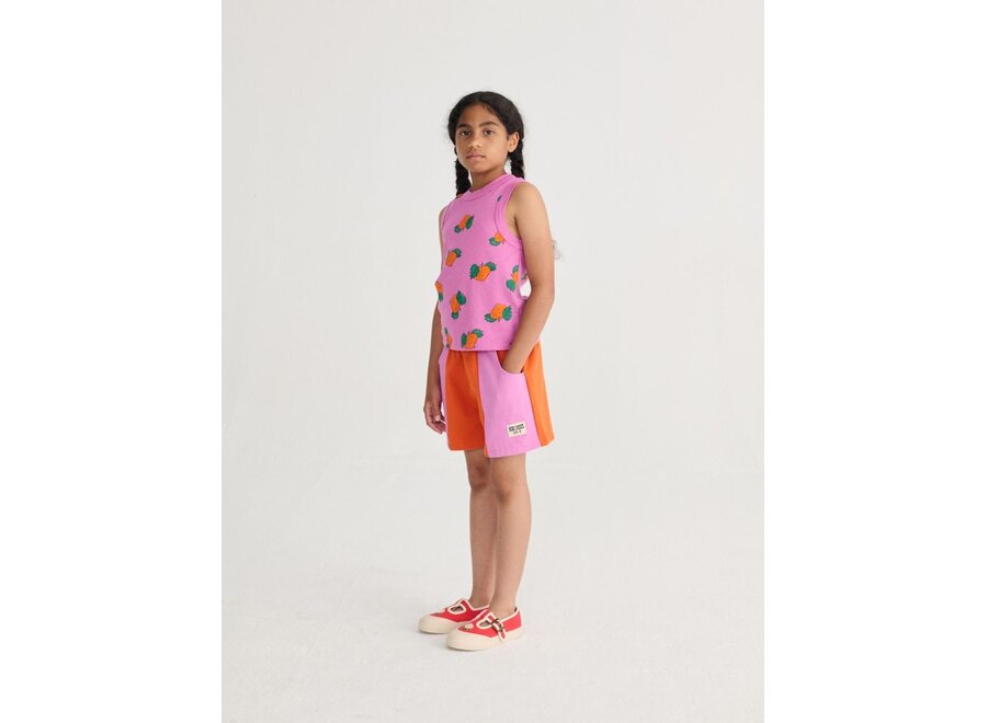 Bobo Choses | Bobo Choses Color Block Woven Shorts Orange