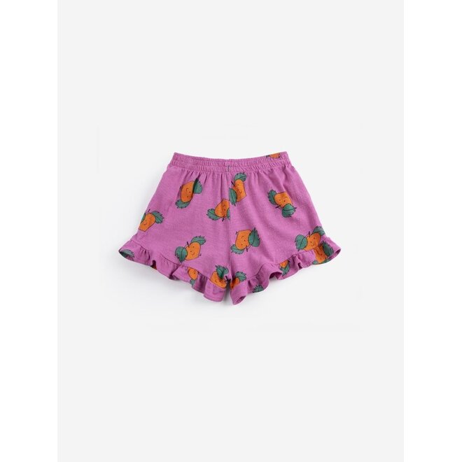 Bobo Choses | Tangerine All Over Ruffled Shorts Purple