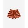 Bobo Choses | Striped Brick Terry Cloth Shorts Orange