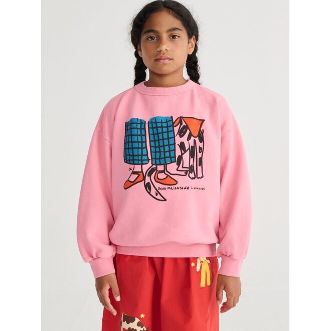 Bobo Choses | Dog Friendship Sweatshirt Pink
