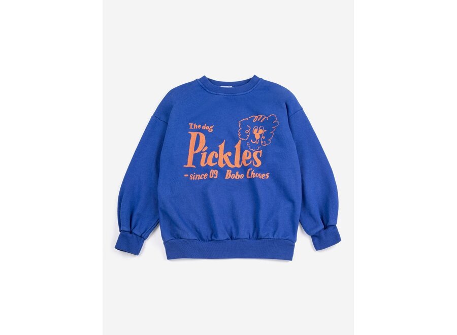 Bobo Choses | Pickles The Dog Sweatshirt Midnight Blue
