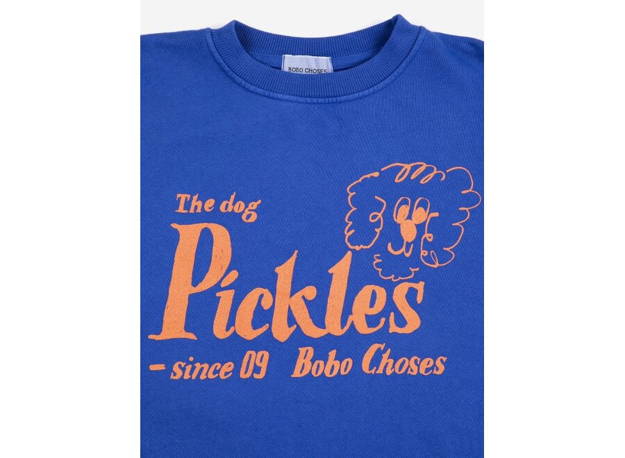 Bobo Choses | Pickles The Dog Sweatshirt Midnight Blue