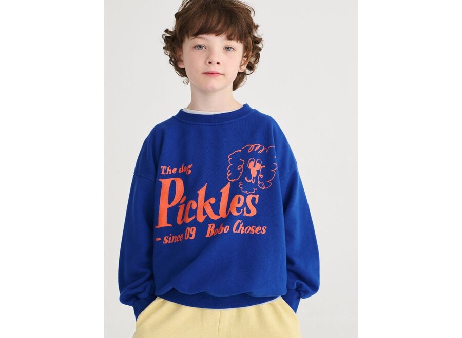 Bobo Choses | Pickles The Dog Sweatshirt Midnight Blue