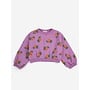 Bobo Choses | Tangerine All Over Cropped Sweatshirt Purple