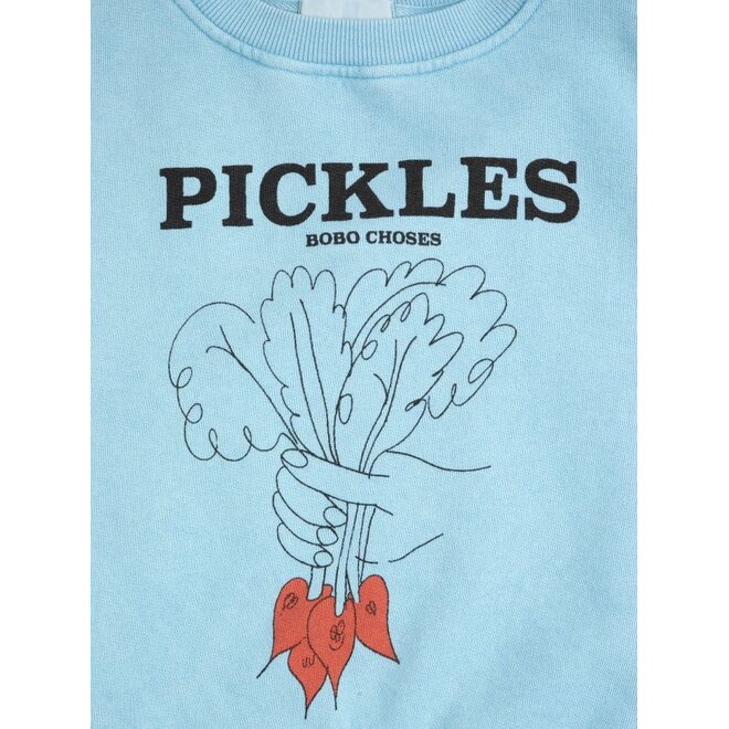 Bobo Choses | Bunch Of Vegetables Sweatshirt Light Blue