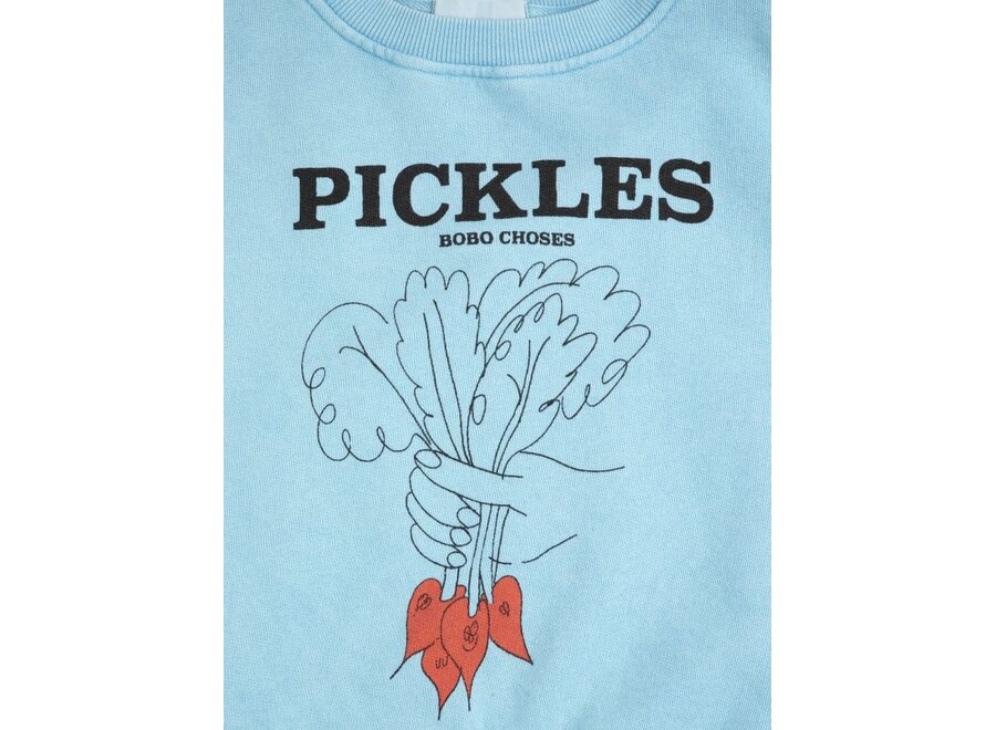 Bobo Choses | Bunch Of Vegetables Sweatshirt Light Blue