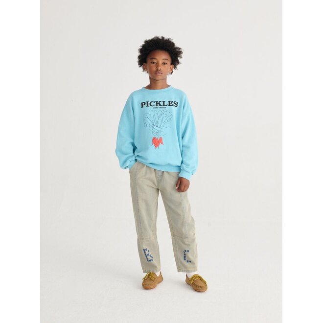 Bobo Choses | Bunch Of Vegetables Sweatshirt Light Blue