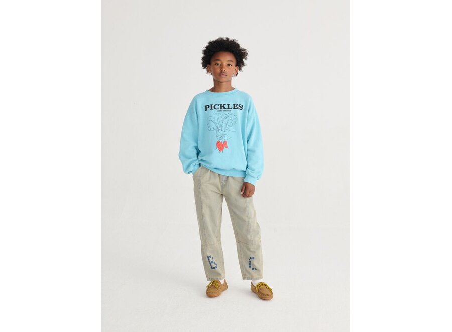 Bobo Choses | Bunch Of Vegetables Sweatshirt Light Blue