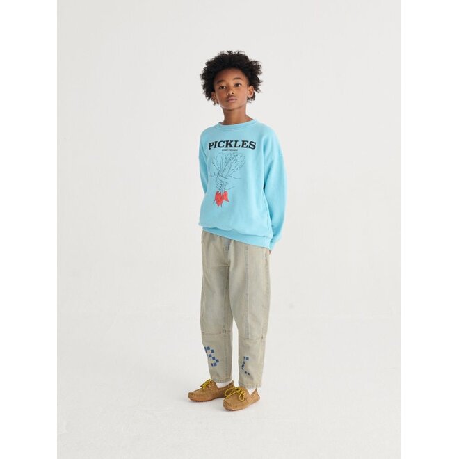 Bobo Choses | Bunch Of Vegetables Sweatshirt Light Blue